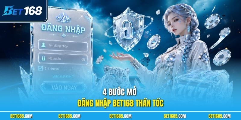 4 bước mở đăng nhập BET168 thần tốc